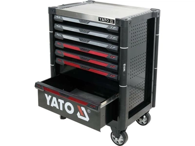 Шафа-візок для інструментів YATO з 7 шуфлядами, 977x 725x 480 мм, 2 ключі, 4 колеса з гальмами