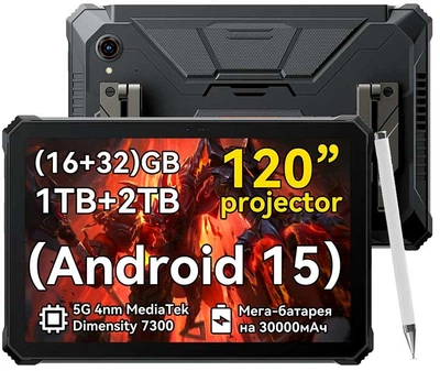 Планшет Blackview Active 12 Pro (16+1Tb, АКБ 30000 мАч) Black