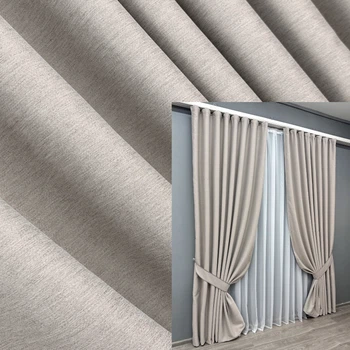 Комплект готовых штор VR-Textil Блэкаут двусторонний Eclipsе № 1818ш Пепельный 100х270 см 2 шт (31-901)