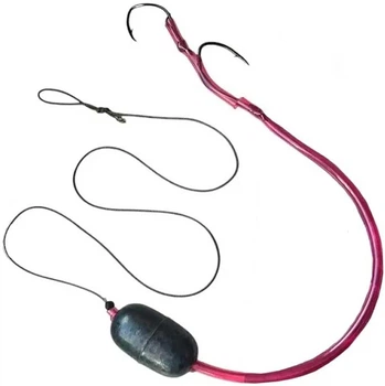 Плаваюча повідець Catfish для лову сома з 2 гачками (PVC53061)