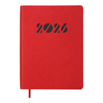 Щоденник датований 2026 BUROMAX А5 INVISIBLE 21154-05 червоний /BM.21154-05/