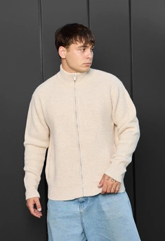 Светр Чоловічий Стаф Молочний В'язаний Оверсайз Staff 99 Milk Oversize XL (359262)