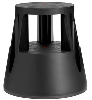 Taboret na kółkach Twinco Twin Lift Stopa Słonia 6000-1 433 mm 150 kg Czarny (5708950600015)