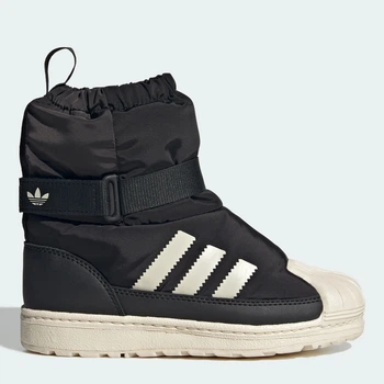 Дитячі зимові чоботи-дутики для хлопчика Adidas Superstar 360 Wtr Boot C JQ7949 33 Core Black (4068801522813)