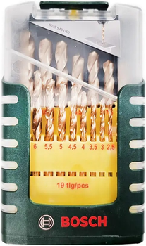 Набір свердел Bosch HSS-TiN 19 шт (2607017152)