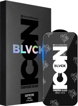 Защитное стекло ArmorStandart Supreme Black Icon для смартфона Apple iPhone 17 Pro Max Black (ARM86401)