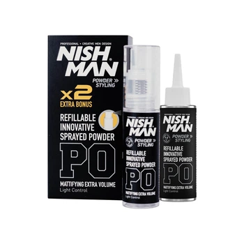 Пудра для стилізації волосся в спреї Nishman Light Control Refillable Sprayed Powder 20г + 20г