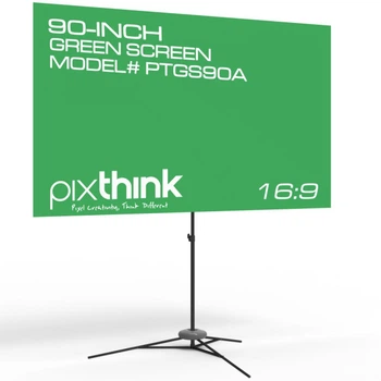 Зелений екран Pixthink 90 дюймів із підставкою, співвідношення сторін 16:9