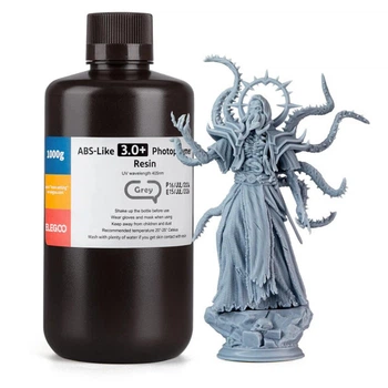 Фотополімерна смола для 3D принтера ELEGOO ABS-Like Resin V3.0+ 1000G Grey