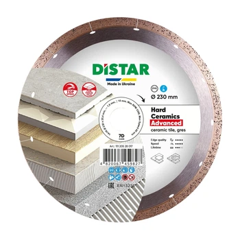 Круг алмазный отрезной 1A1R 230 Hard ceramics Advanced (003w)