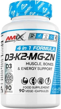 Вітамінно-мінеральний комплекс Amix Performance D3-K2-MG-ZN 90 веганських капсул (8594046791432)