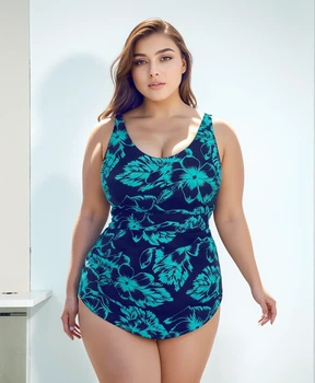 Купальник сплошной Fuba 7117211 зеленый бедра 126-130 см ; 58 (6XL) полнота груди 3C-4D-5E