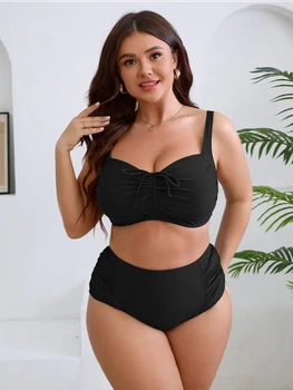 Купальник раздельный Fuba 71231140 черный бедра 111-115 см ; 52 (3XL) полнота груди 3C-4D-5E