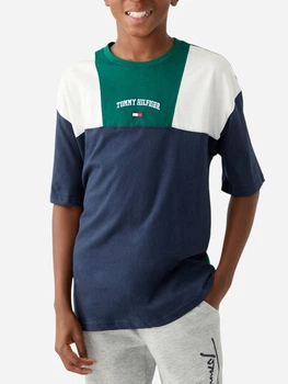 Підліткова футболка для хлопчика Tommy Hilfiger 510762932 140 см Різнокольорова (1159843122)