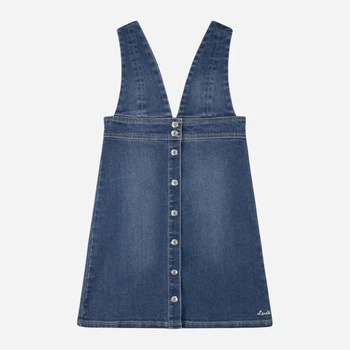 Подростковый джинсовый сарафан для девочки Levi`s 431798489 146 см Синий (1159842938)