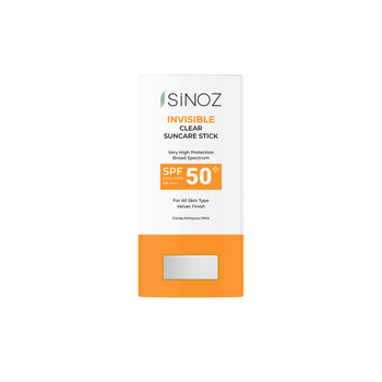 Стік для обличчя сонцезахисний SINOZ Invisible Clear прозорий SPF50+ 15 г (307048)