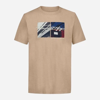 Подростковая футболка для девочки Tommy Hilfiger 15740013 140 см Бежева (1159843031)