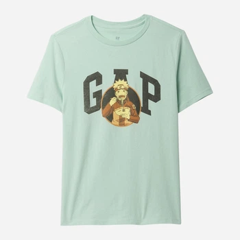 Детская футболка для мальчика GAP 811740602 122 см Бирюзовый (1159843426)