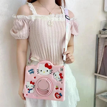 Чехол детский Silikon Power с подставкой и ремешком Apple iPad Air 11 (2025) Hello Kitty