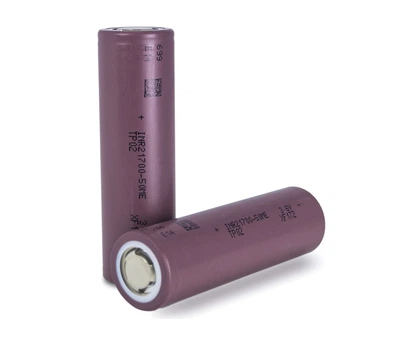 Аккумулятор 21700 высокотоковый под пайку, Tenpower INR21700-50ME 5000mAh, 15A, Li-Ion