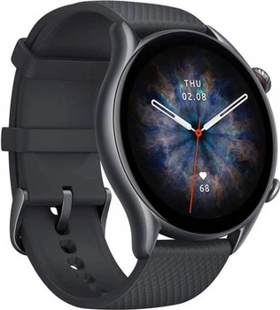 Смарт-годинник Amazfit GTR 3Pro Infinite Black/ЧОРНИЙ Українське меню (GTR3PB)