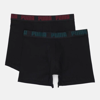 Набір трусів боксерів чоловічих бавовняних Puma Men Everyday Basic Boxer 2P 93832033 L 2 шт Black/Red (8720245966375)