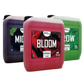 Комплект добрив Hydroponics Kit 3х5л для гідропоніки та ґрунту