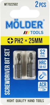 Насадка для отвертки PH2 25мм. (Molder Tools) 2шт. S2 (бита) (MT7022502)