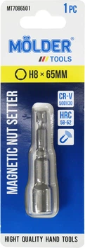 Насадка для отвертки H8 65мм. (Molder Tools) для кровельных саморезов (бита) MT7086501