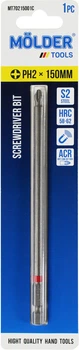 Насадка для отвертки PH2 150мм. (Molder Tools) цветная маркировка S2 (бита) (MT70215001C)