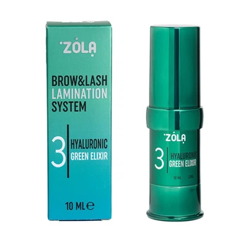 Склад для ламінування брів та вій ZOLA Color Lab 03 Hyaluronic Green Elixir 10 мл