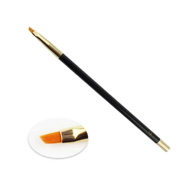 Кисть для окрашивания бровей Nikk Mole 13 скошенная искусственный ворс