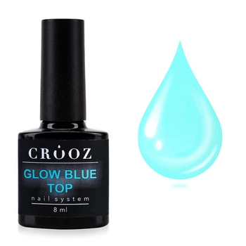 Топ люминесцентный без липкого слоя Crooz Top Glow Blue 8 мл