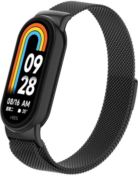Ремінець ArmorStandart Milanese Magnetic для Xiaomi Smart Band 10/9/8 Black (ARM86890)