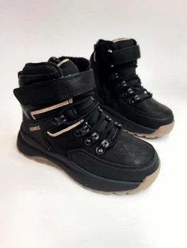 Зимние ботинки Clibee 606 HB black черные р.33-21,8 см