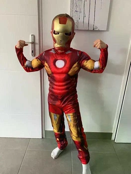 Костюмы Железного человека Marvel, Iron men ростовка 90-135см+маска в подарок