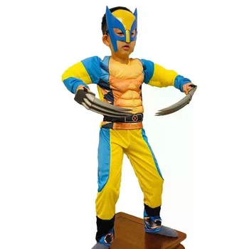 Костюм Супергероя Росомаха/Wolverine ростовка 110-135см+маска в подарок