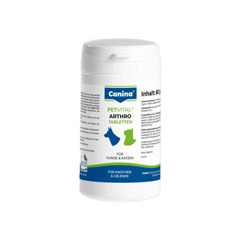 Витамины Canina Petvital Arthro-Tabl. для собак и кошек, для проблемных суставов, 60 г (60 табл)
