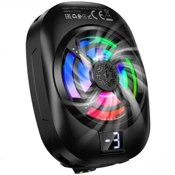Мобильный кулер для телефона Hoco GM76, 6000 rpm, 3 mode, black