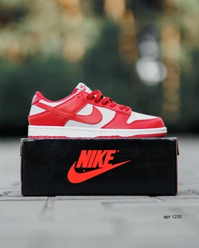 Кросівки чоловічі SB Dunk Low 46 (30 см) Red Grey White (арт 1230)
