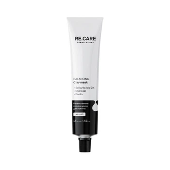 Маска для лица RE.CARE Balancing Clay Mask глиняная балансирующая 45 мл