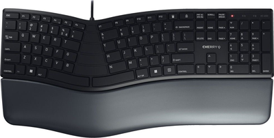 Klawiatura przewodowa Cherry KC 4500 Ergo USB Black (JK-4500EU-2)