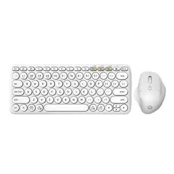 Комплект беспроводной HP клавиатура K231, мышь Engineer 1, компактный, ультратонкий, 4000DPI, белый