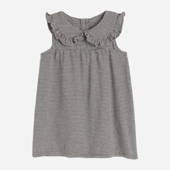 Детский сарафан для девочки H&M 061164786 74 см Темно серый/узор (6666000319685_KAY2000001540961_KC1000000053225)