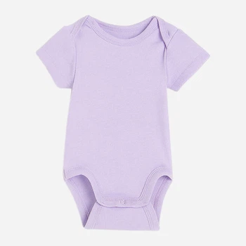 Детское боди-футболка для новорожденных девочек H&M 1088033006c35 50 см Фиолетовое (KC1000000054830)