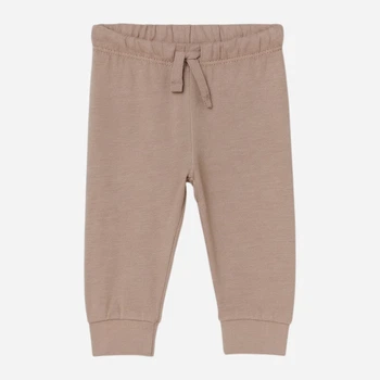 Детские спортивные штаны-джоггеры для мальчика H&M 1202458001c35 80 см Бежевые (KC1000000054882)