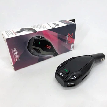 Автомобільний трансмітер FM MOD. X7 BT модулятор Bluetooth Чорний