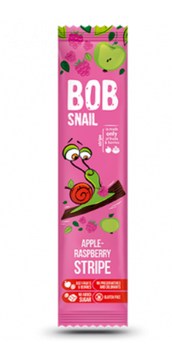 Натуральні яблучно-малинові страйпс Bob Snail, 14 г