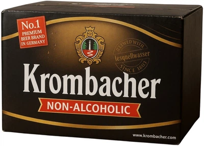 Упаковка пива Krombacher Pils світле фільтроване безалкогольне 0.5% 0.33 л х 24 шт (4008287058543_4008287758504)
