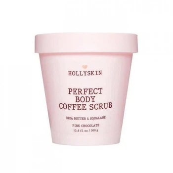 Скраб для ідеально гладенької шкіри з олією ши та скваланом HOLLYSKIN Perfect Body Coffee Scrub Pink Chocolate 300 г (4823109700444)